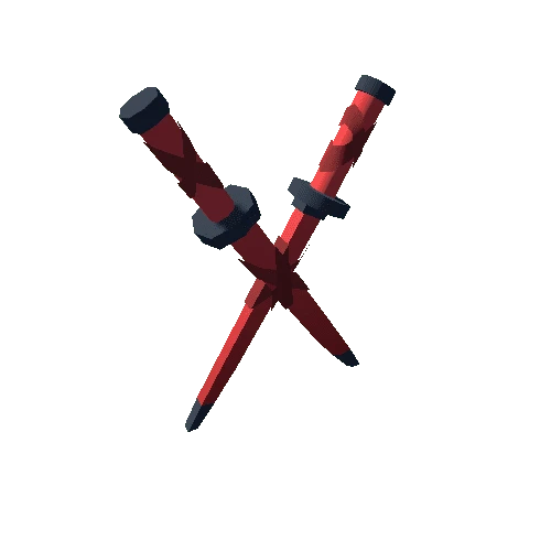 Dual Swords Red Back